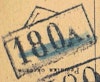 Bezirk stamp of type 100A-top