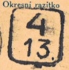 Bezirk stamp of type 4-boehmen-maehren